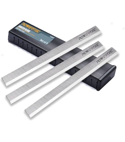 POWERTEC 6-Inch Jointer Blades Set Of 6 - High-Speed Steel Replacement Knives For Delta & Jet Jointers