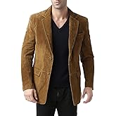 BGSD Men Cliff 2-Button Suede Leather Blazer Sport Coat Jacket (Also available in Big and Tall and Short)