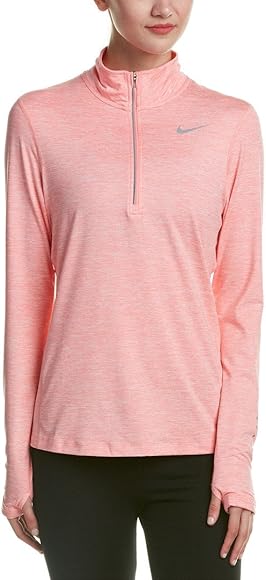 nike half zip pink