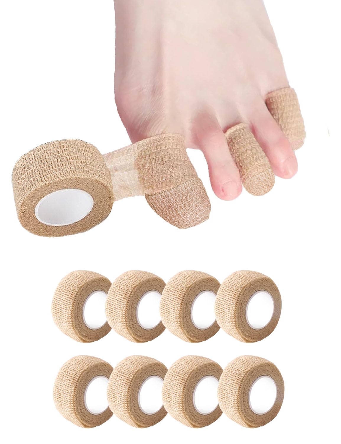 Photo 1 of Fizzest Broken Big Toe Little Toenail Protectors Women Men?Runners Big Toe Caps Covers Bandage?Toe Guards for Feet Sleeve?Toe Cushions for Pain Relief?Ingrown Toenail Treatment?Corn Removers for Toes