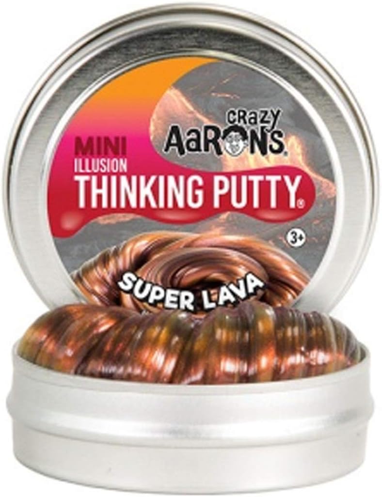 Crazy Aaron's Thinking Putty - Super Illusions - Super Lava Mini - 5cm Tin