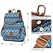 Vbiger Canvas Backpack Casual School Bag Travel Daypack for Girl (Blue)