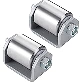 SPARKWHIZ 2" Weld on Trailer Roller Heavy Duty Steel Skid Wheels Caster Roller with for RV Trailers, Motorhome and 5th Wheels