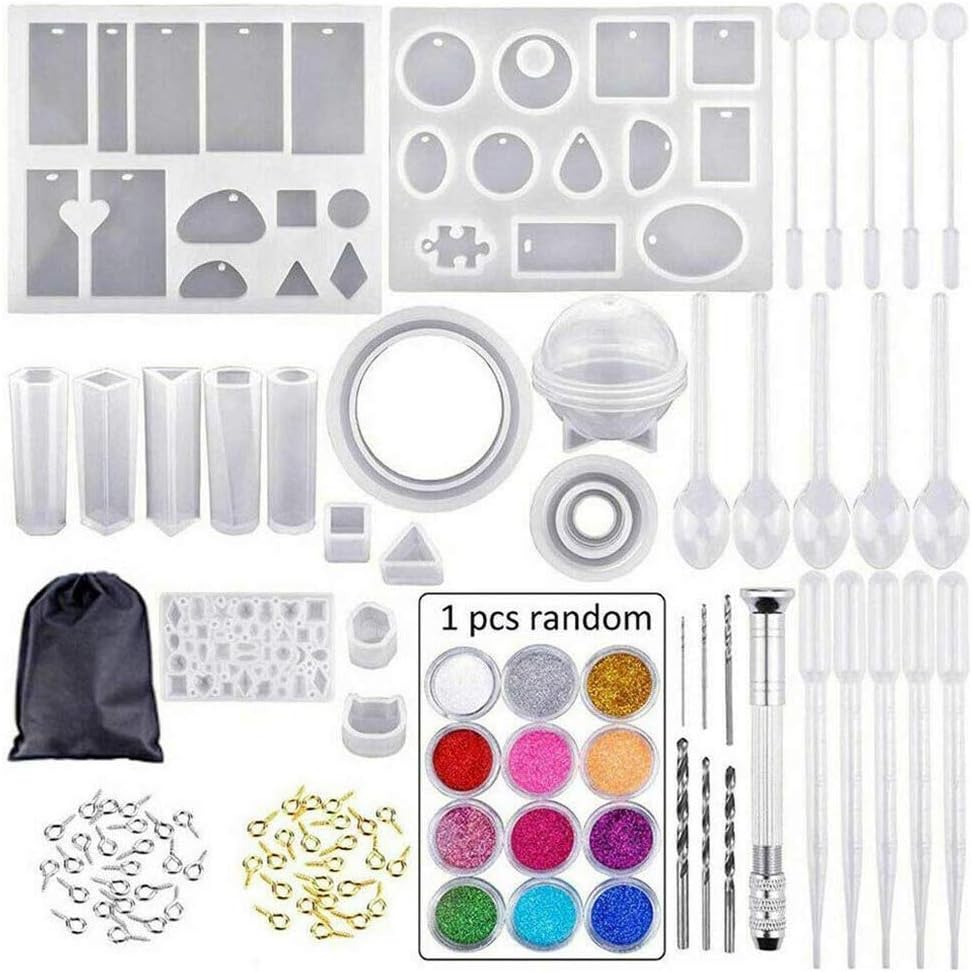 Vriart Handmade Crystal Resin Jewelry Mold Kit (83PCS)