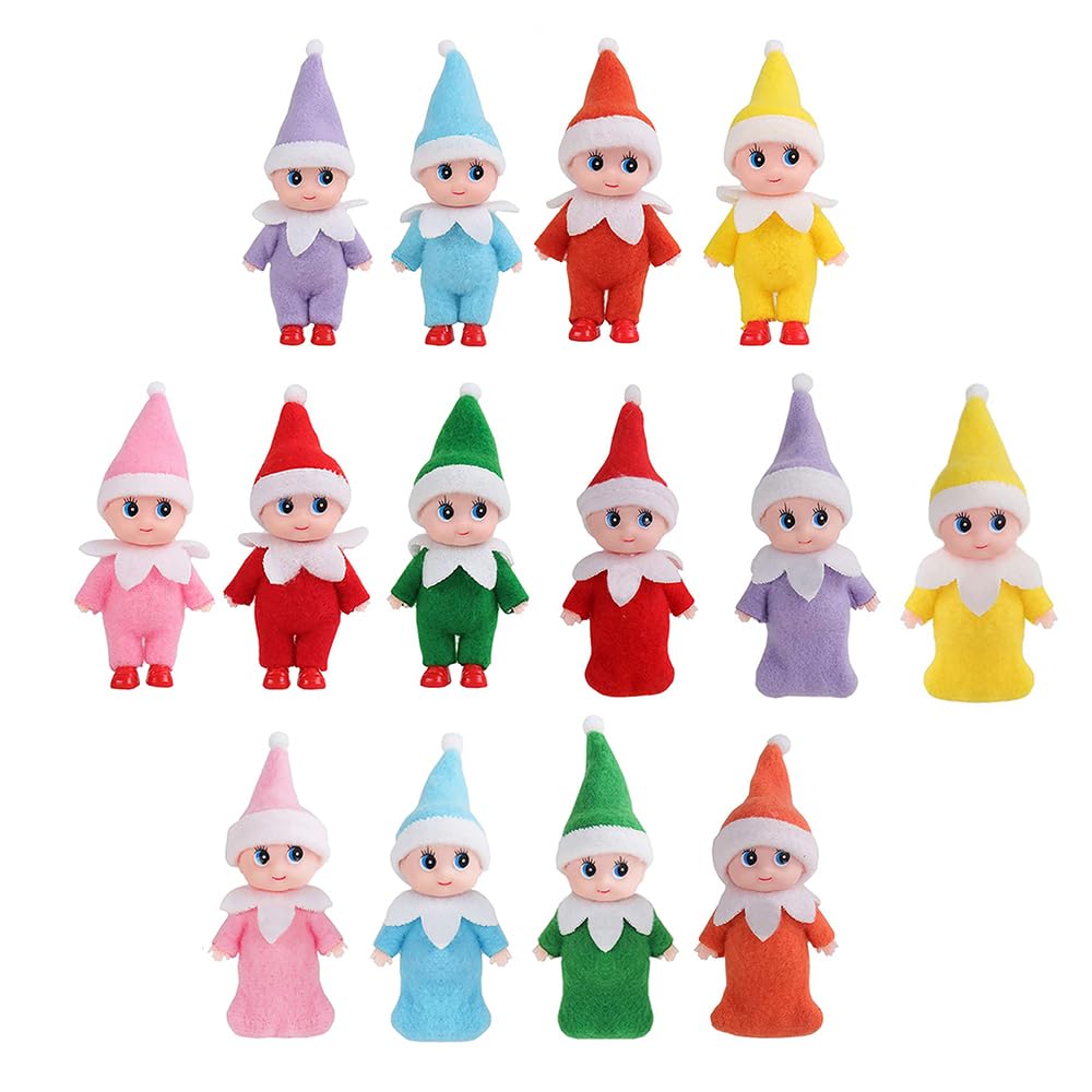 Photo 1 of JHBEMAXS Mini Elf Baby Twins Kindness Elves Set Kid Craft Babies Doll Holiday Decoration Accessories Tiny Gift for Girls Boys Kids Adults (Pack of 14 Pieces)