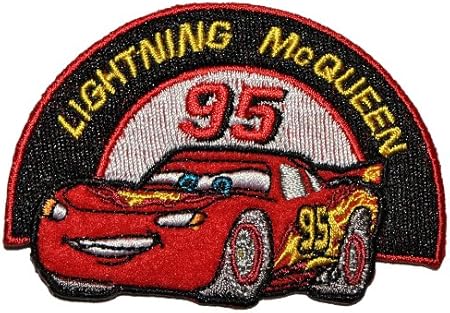Alles Meine De Gmbh Disney Cars Lightning Mc Queen 8 1 Cm 5 5 Cm Bugelbild Aufnaher Applikation Auto Mcqueen Nascar Rennauto Amazon De Spielzeug