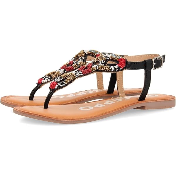 GIOSEPPO Lelex damessandalen in Romeinse stijl, wit, goudkleurig, 39 EU