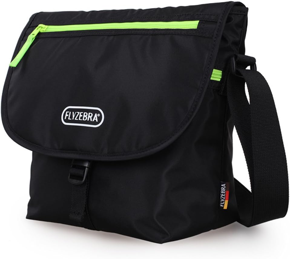 Flyzebra® FBK3003 Leisure Shoulder Messenger Bag Crossbody Bag Everyday Pack (black)