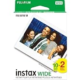 Fujifilm Instax Wide Film, White Twin Pack (20 Exposures