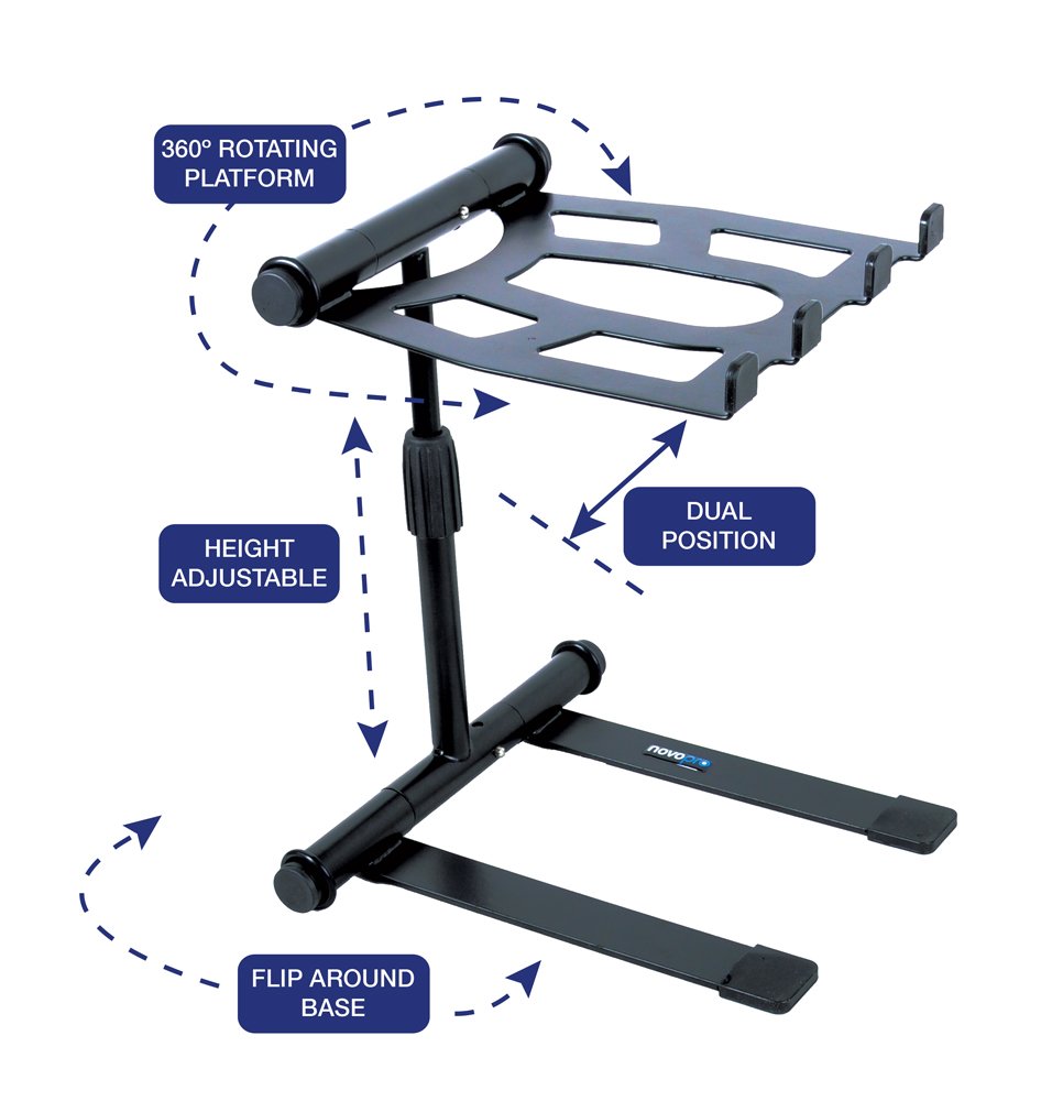Novopro LS22M Multi Laptop Stand with Bag - Black