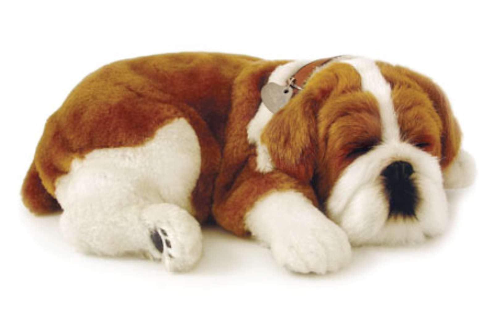 Perfect Petzzz Bulldog Breathing Toy Figure, Soft Version Plush Toy, 1 count