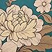 HOYOYO 17.8 x 78 Inches Self-Adhesive Shelf Liner, Dresser Drawer Paper Wall Sticket Home Decoration, Blue Vintage Peony Decorative