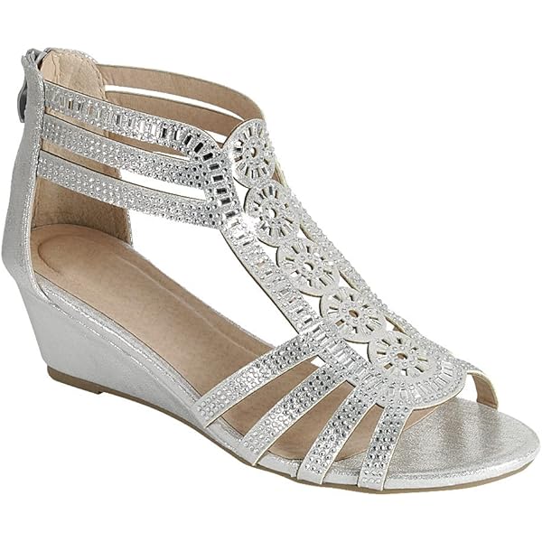 Aggregate more than 146 womens silver wedge sandals netgroup.edu.vn