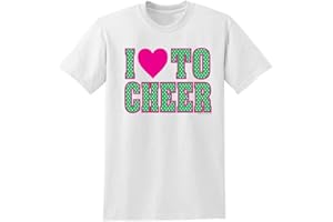 SPIRIT ACCESSORIES Lime Green and Neon Pink Heart to Cheer Shirt