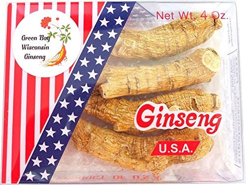 Green Bay Wisconsin Ginseng Long Root, Jumbo Size, Extra Large, 4 OZ.