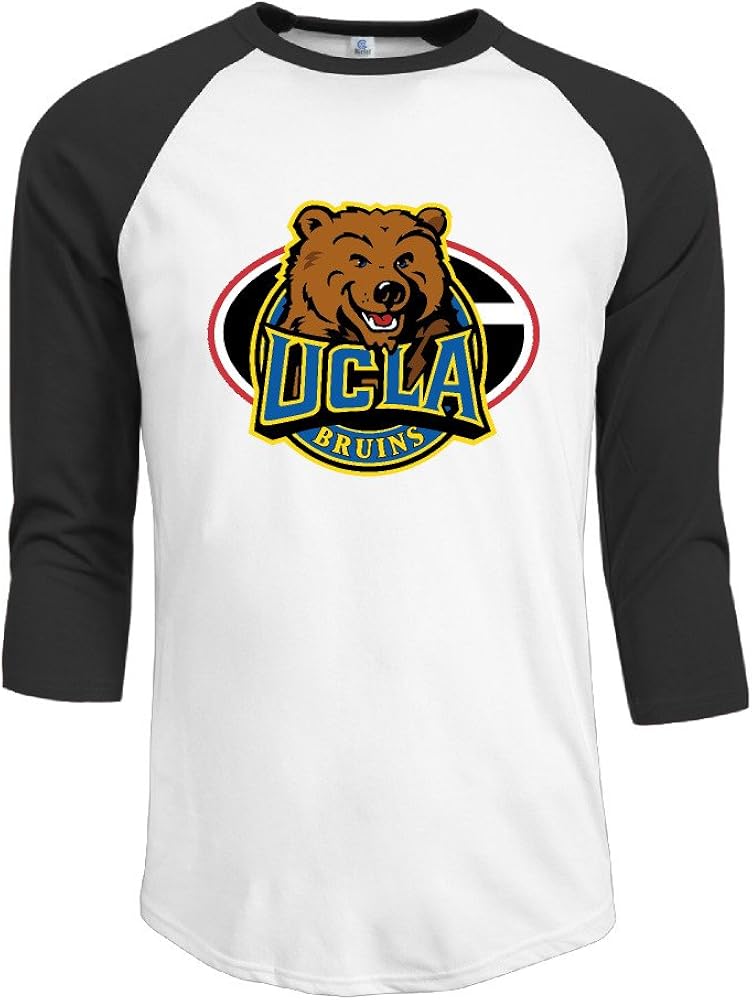 GUC Men's 3/4 Sleeve Tee - University Of California Los Angele Black