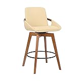 Armen Living Baylor Mid Century Modern Swivel Bar
