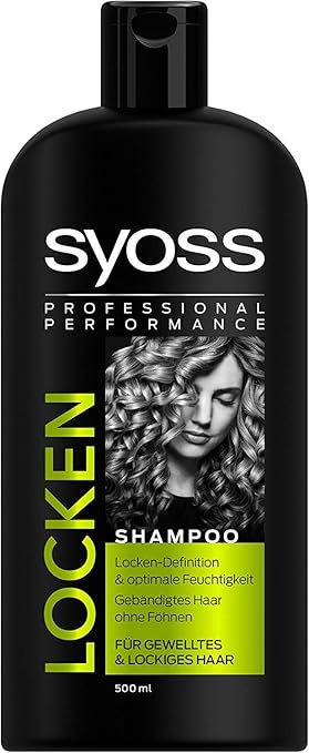 syoss locken shampoo 500ml fur gewelltes lockiges haar optimale feuchtigkeit