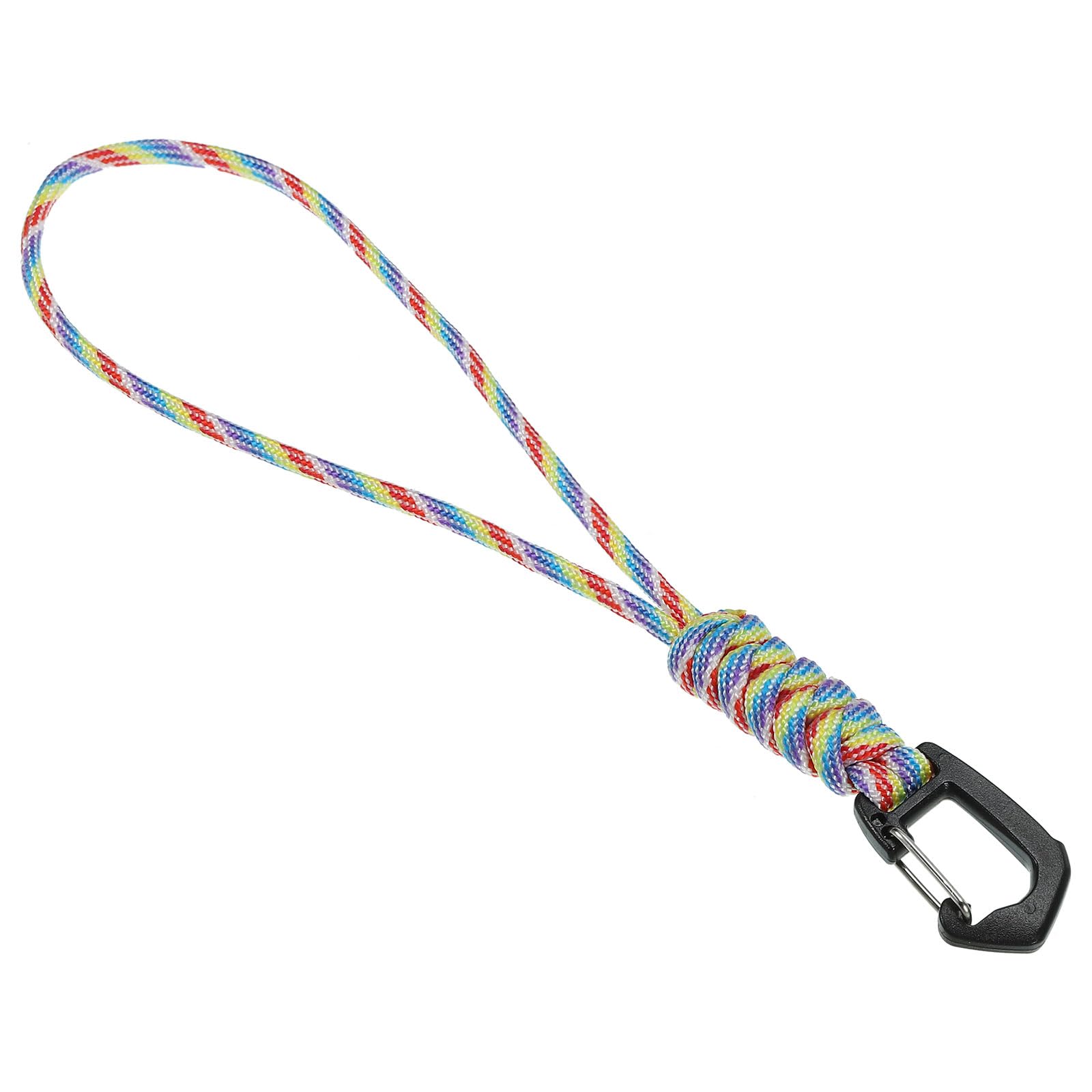 PATIKIL Badge Lanyard 8.6 Inch, Necklace Keychain Cord Metal Clasp Hook Ring Strap for Keys Whistle ID Card Badge Holder, Colorful