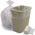 Interplas CL-HDN-2433H 12-16 Gallon High Density Trash Bags, HDPE, 8 Micron, 33" Length, 24" Width (Case of 1000)