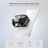 Lighting EVER LE Head Torch Rechargeable 2 Pack 5 Modes 150m Waterproof view 4
