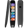 Scan Reader Pen, OCR Digital Translation Pen Scanner 142 Language Translator Device Support Text Extract Intelligent Recording Scanner Pen with Touch Screen for Businessmen Students Adults