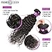 FASHION QUEEN Hair Brazilian Water Wave 3 Bundles Wet and Wavy Human Hair Brazilian Virgin Human Hair Extensions (18 20 22 inch)