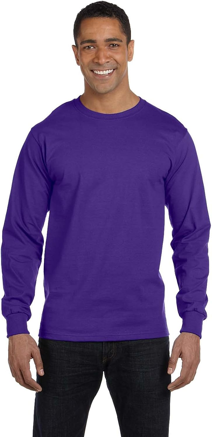 hanes beefy t long