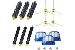 Amyehouse Accessory Replacement Kit of Bristle Brushes & Flexible Beater Brushes & 3-Armed Side Brushes & Aero Vac Filters fo