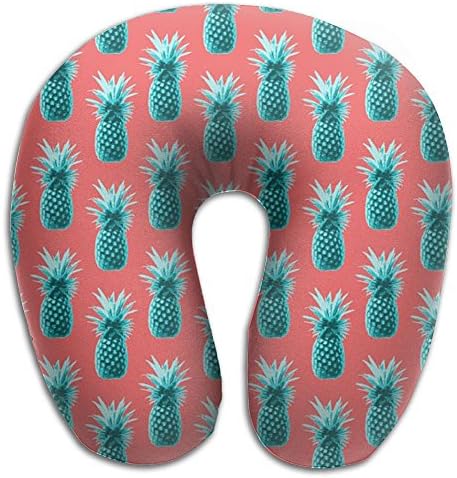 Ddseesss Green Pineaple U Shaped Travel Neck Pillow Cushion Support Rest