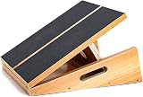 StrongTek Professional Wooden Slant Board Adjustable Incline Calf Stretcher