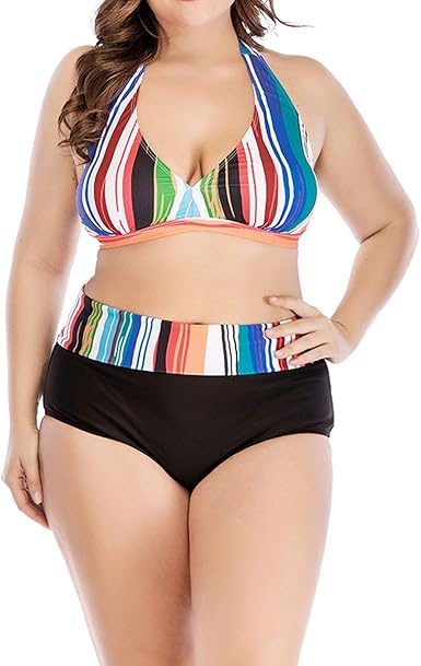 rainbow stripe swimsuit