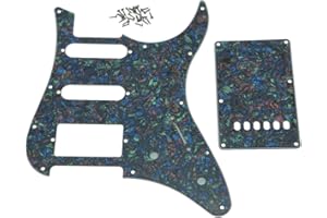 KAISH Guitar HSS Pickguard and Tremolo Cover fits Yamaha PACIFICA Guitar Abalone Pearl
