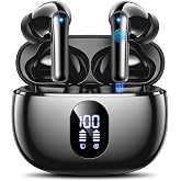 Wireless Earbuds, Hi-Fi Deep Bass Ear Buds, 48H Playtime In-Ear Headphones | 2 Mics for Clear Calls, LED Display, IPX7 Waterproof, Touch Control, Lightweight Bluetooth Earphones for iPhone/Android/TV