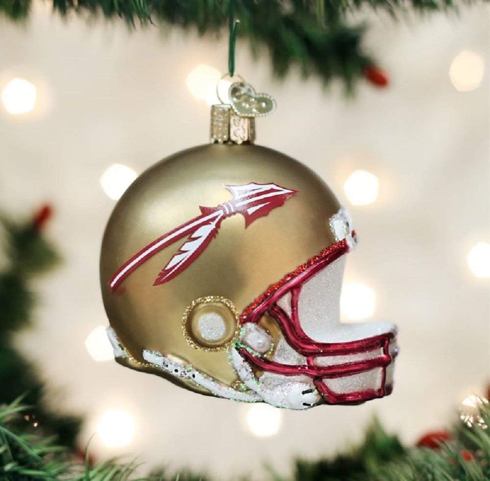 Old World Christmas Collegiate Football Helmet Ornament Décor Ornaments
