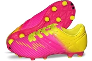 Vizari Liga Soccer Cleats Boys Girls | Youth Firm Ground FG Football Shoes - Toddler, Little Kid, Big Kid | Lightweight, Anti