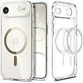 Spigen for iPhone Air Case, Ultra Hybrid MagFit [TPU Covered Camera Control] [Anti-Yellowing] [Compatible with Magsafe] - Clear Gold