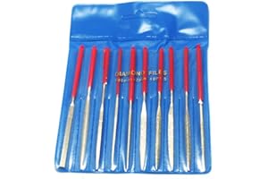 Oudtinx Mini Diamond Needle File Set (10 Piece),2mm x 100mm