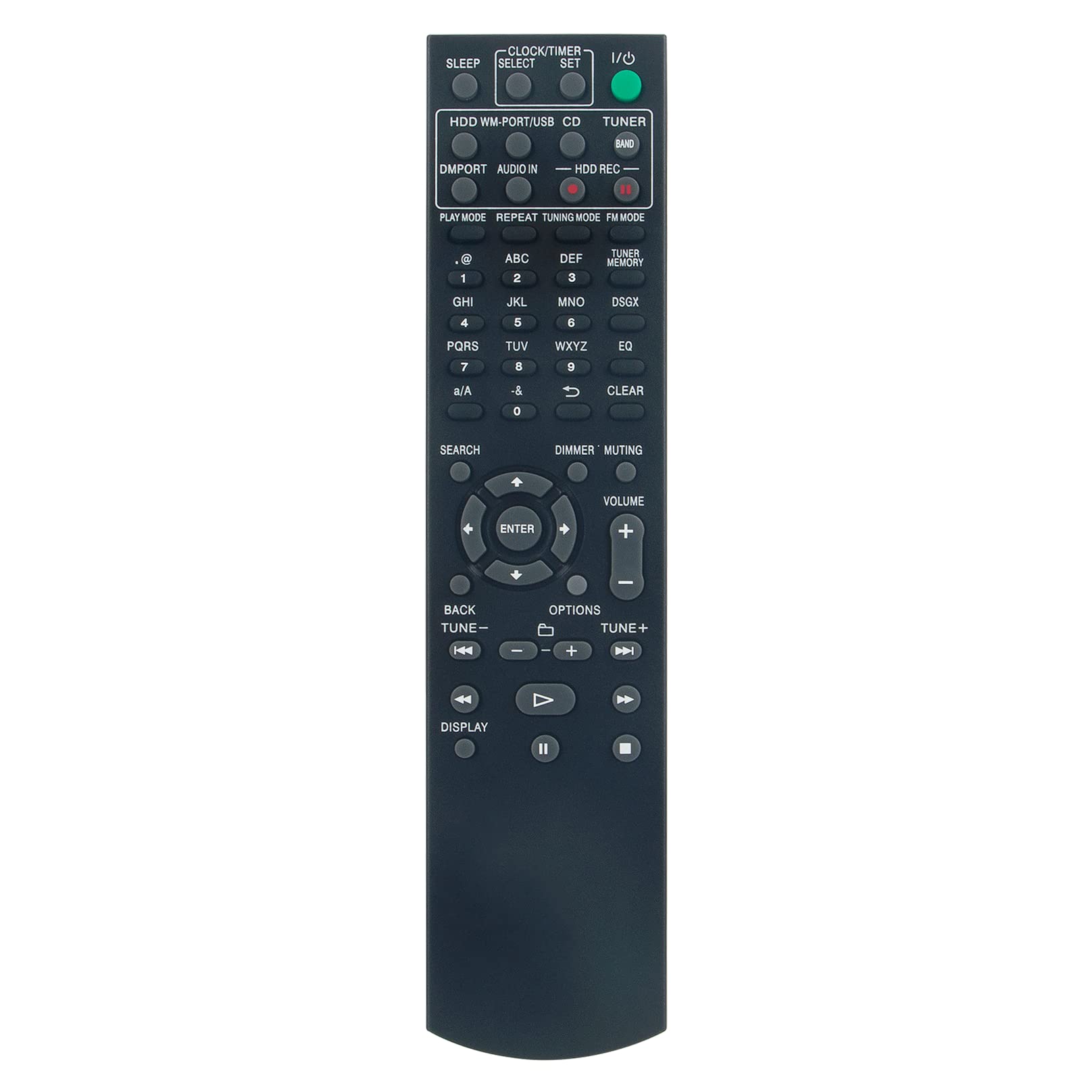 VINABTY RM-E02E Replacement Remote Control Compatible with SONY Audio System NAS-E300HD HCD-E300HD SS-CE300HD