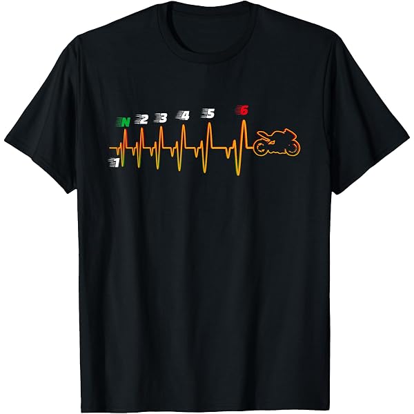 その他 123456 Amazon.com: 1N23456 1 Down 6 Up Motorcycle Shift Pattern T-Shirt