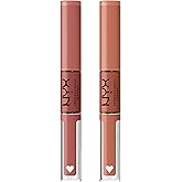 NYX PROFESSIONAL MAKEUP Shine Loud, Long-Lasting Liquid Lipstick with Clear Lip Gloss - Pack of 2 (Magic Maker, Goal Crusher)