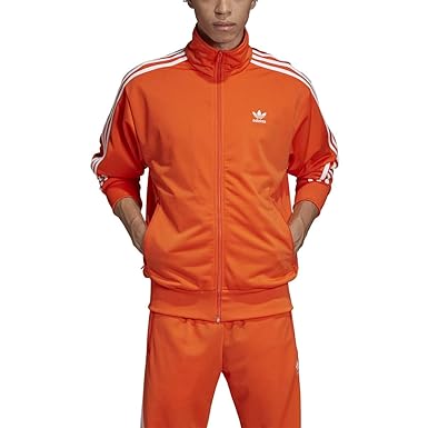 adidas sst track jacket orange