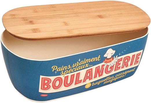 Natives, Caja de Pan en Fibra de bambú, Tapa de Madera panadería: Amazon.es: Hogar
