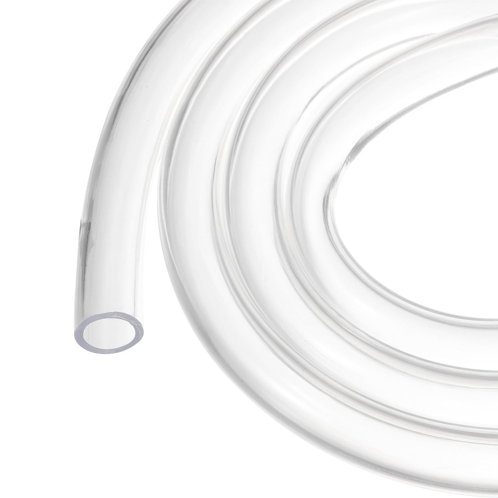 Rebower 5ft 12.7mm x 15.9mm Clear Plastic PVC Tubing Flexible Vinyl Tube, [for Garden Irrigation, Water Hose, Fish Tank, Aquarium] - 1/2" x 5/8"