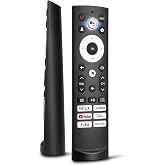 Voice Replacement Remote Control for Hisense Smart Google TV | for Hisense Google TV (A6H, U8K, etc.) with one-touch NFLX/YouTube/Dis+/Tubi, voice search, easy pairing, and durable build