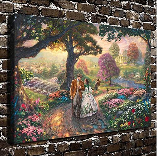 Gone With The Wind, HD Canvas Print Home decoration Living Room bedroom Wall pictures Art painting (24x36)