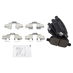 TRQ Rear Posi Ceramic Brake Pad Kit Set for