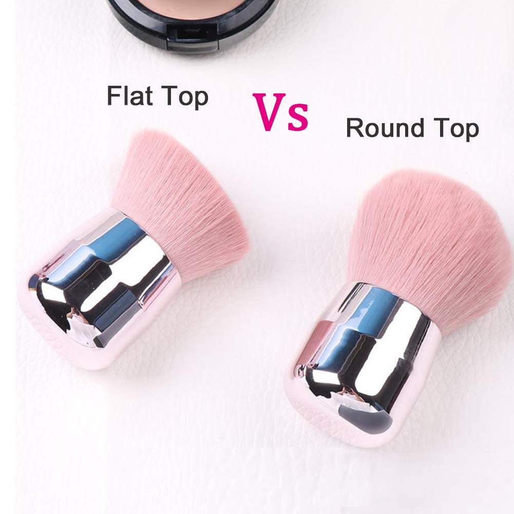 JOSALINAS Kabuki Foundation Makeup Brushes Round Top for Face Blusher Liquid Powder Blend and Contour Tool and Mineral BB Cream, Round: Beauty