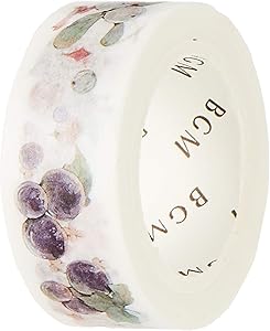BGM Washi Masking Tape (15mm) - Life Berry - for Scrapbooking Art Craft DIY