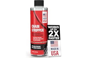 SAMORILLO Professional Bike Chain Stripper + Degreaser - 16oz Chain Cleaner & Wax Prep, Works in Minutes, Made in USA, Easy Drip-On Application On Bike, Soak for Deep Clean, Strip + Prep for Bike & Motorcycle